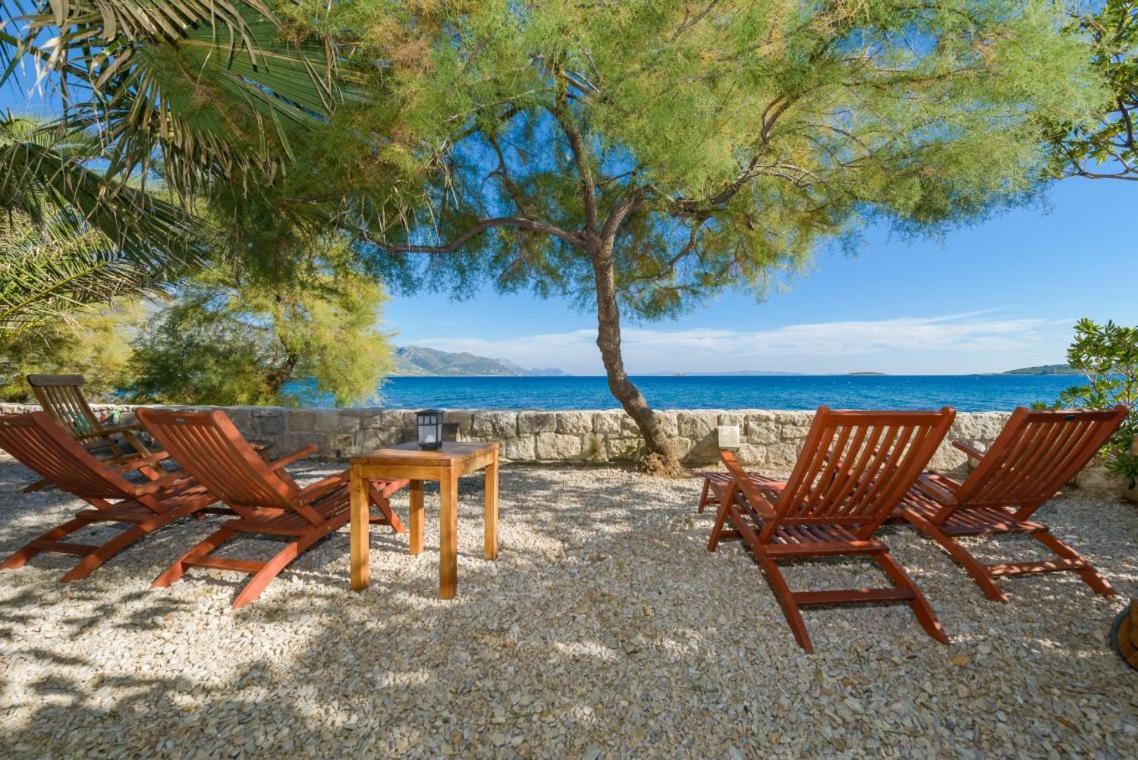 Luxury Beachfront Villa Mare With Private Pool At The Beach Orebic - Peljesac المظهر الخارجي الصورة