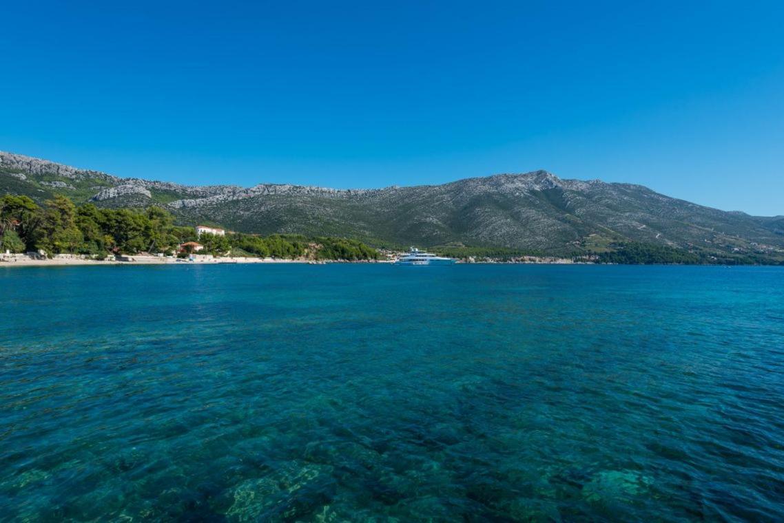 Luxury Beachfront Villa Mare With Private Pool At The Beach Orebic - Peljesac المظهر الخارجي الصورة